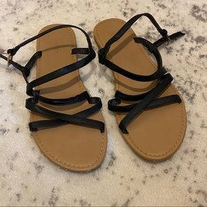 Black Strappy Sandals